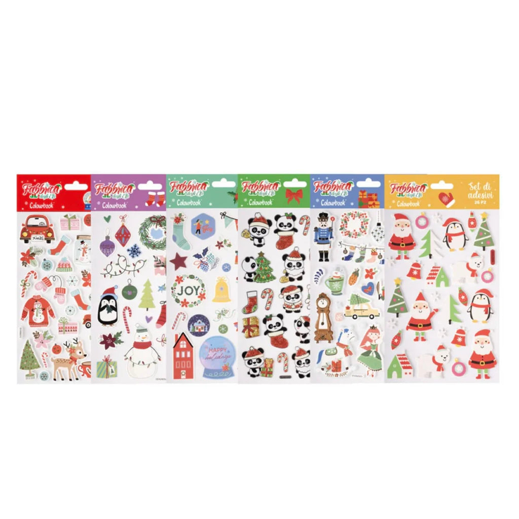 Stickers natalizi La Fabbrica degli Elfi Colourbook