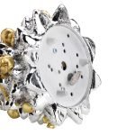 Albero di Natale in ceramica argento e oro 13cm Carillon Bagutta