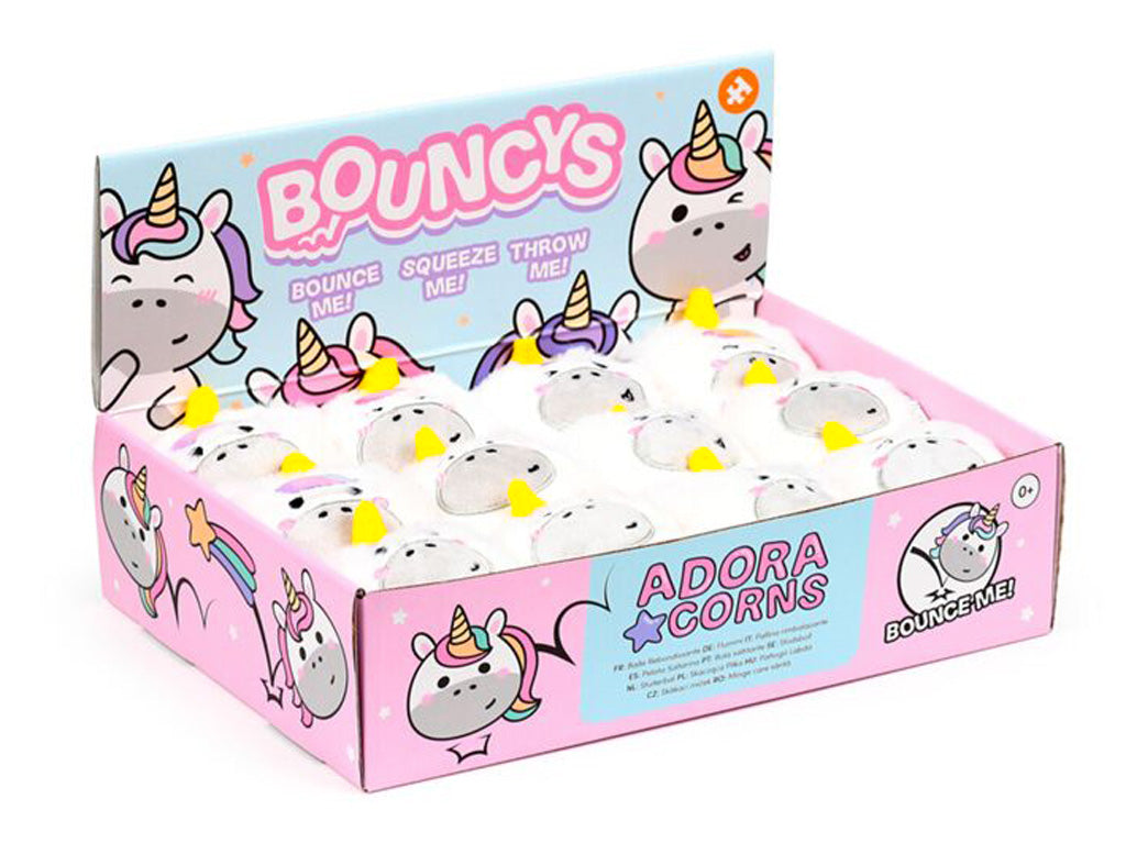 Palla Pazza Rimbalzante in Peluche Unicorno Puckator