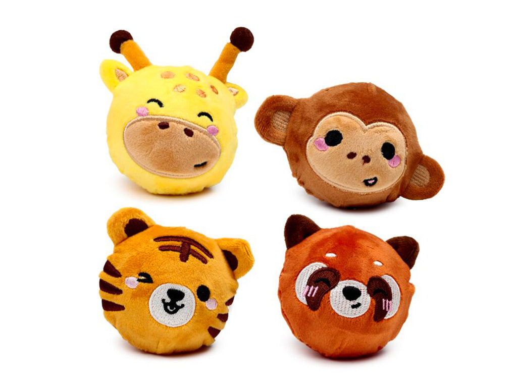 Palla Pazza Rimbalzante in Peluche Animali Dolci Puckator