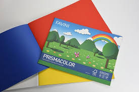 Album Cartoncini Colorati 24x33cm 10 fogli 128gr Favini