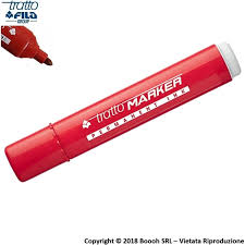 Tratto Marker Rosso punta Tonda