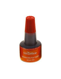 Inchiostro per Timbri Rosso 30ml NikOffice