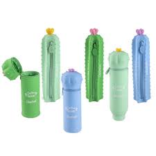 Portapenne Astuccio silicone Cactus Love verde scuro Colourbook