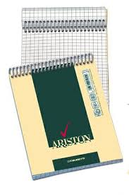 Block Notes Spirale A6 10x15 quadretti 5mm Ariston