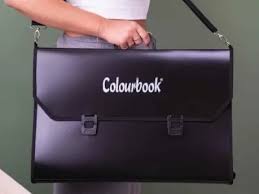 Valigetta A3 con tracolla Portadisegni 35x50cm Nero Colourbook