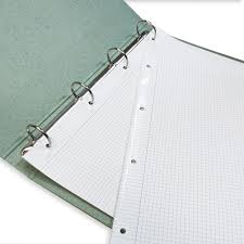 Ricambi Rinforzati A4 quadretti 4mm con margine 100gr