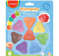 Pastelli a Cera Triangolari 8pz Keyroad