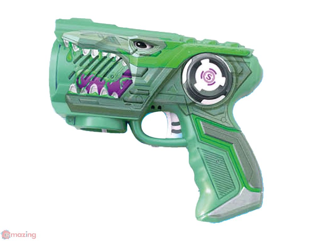 Pistola Sparabolle Dinosauri con Luce Kidz Toys