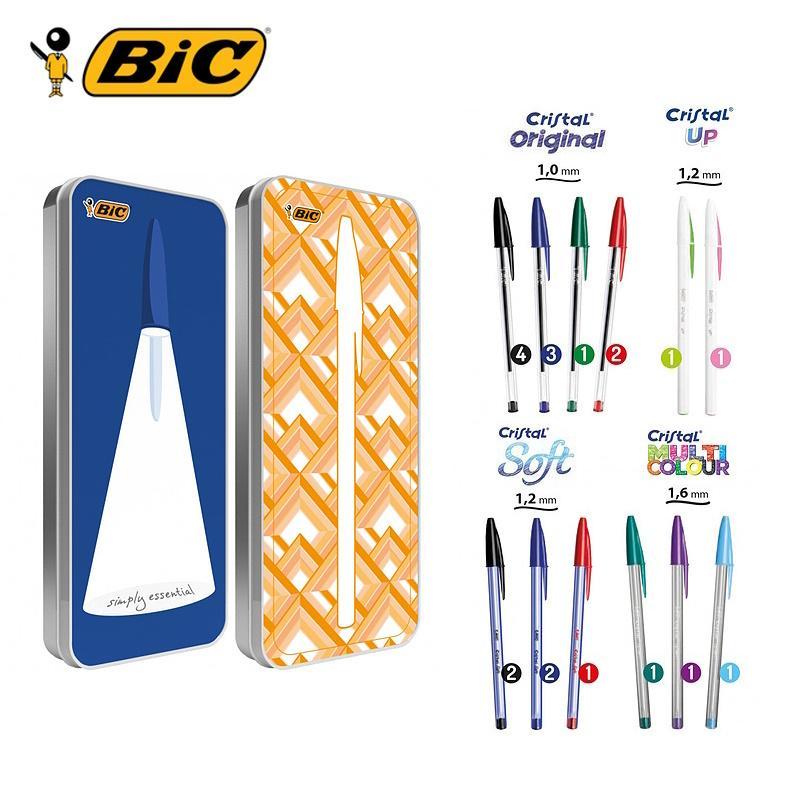 Set penne edizione limitata in latta da 20pz Bic Cristal