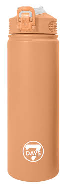 Borraccia Termica 750ml con tappo a scatto Marrone 7Days