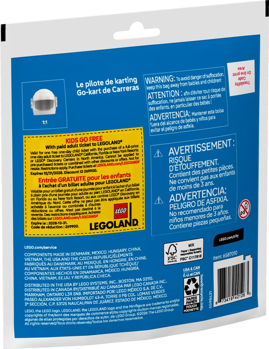 Lego City 30719 Pilota di Go-Kart