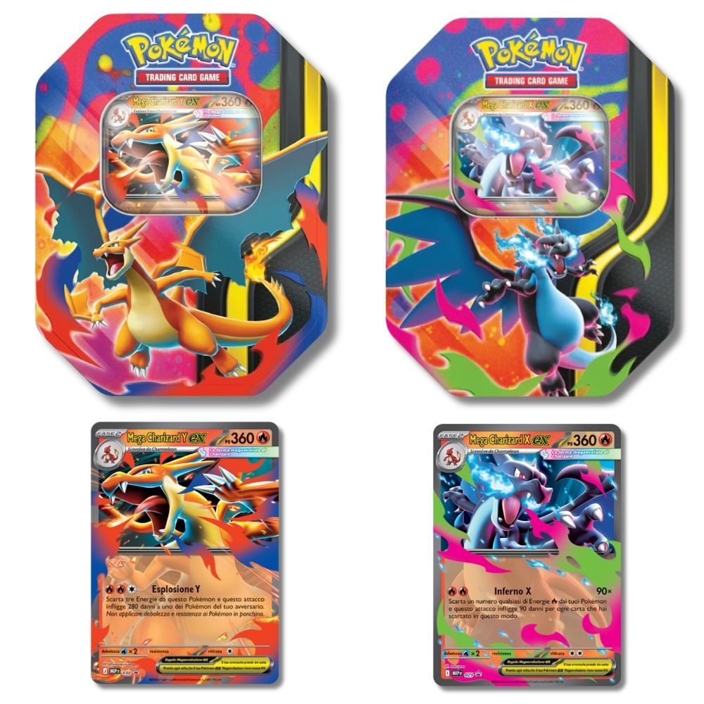 Tin da Collezione Mega Charizard Y ex Pokémon