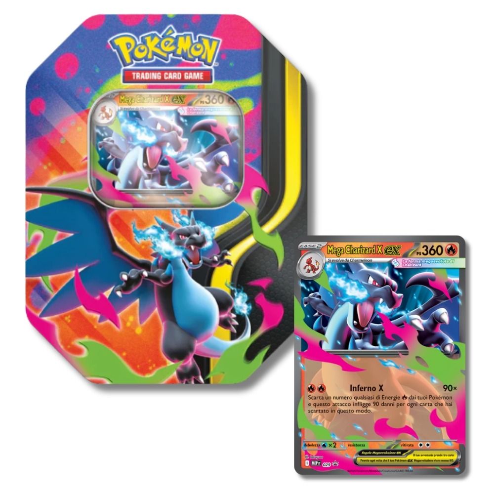Tin da Collezione Mega Charizard X ex Pokémon