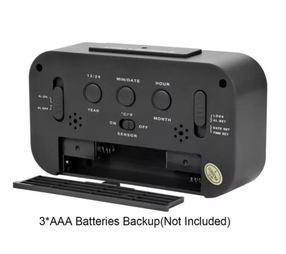 Sveglia Digitale multifunzione nero