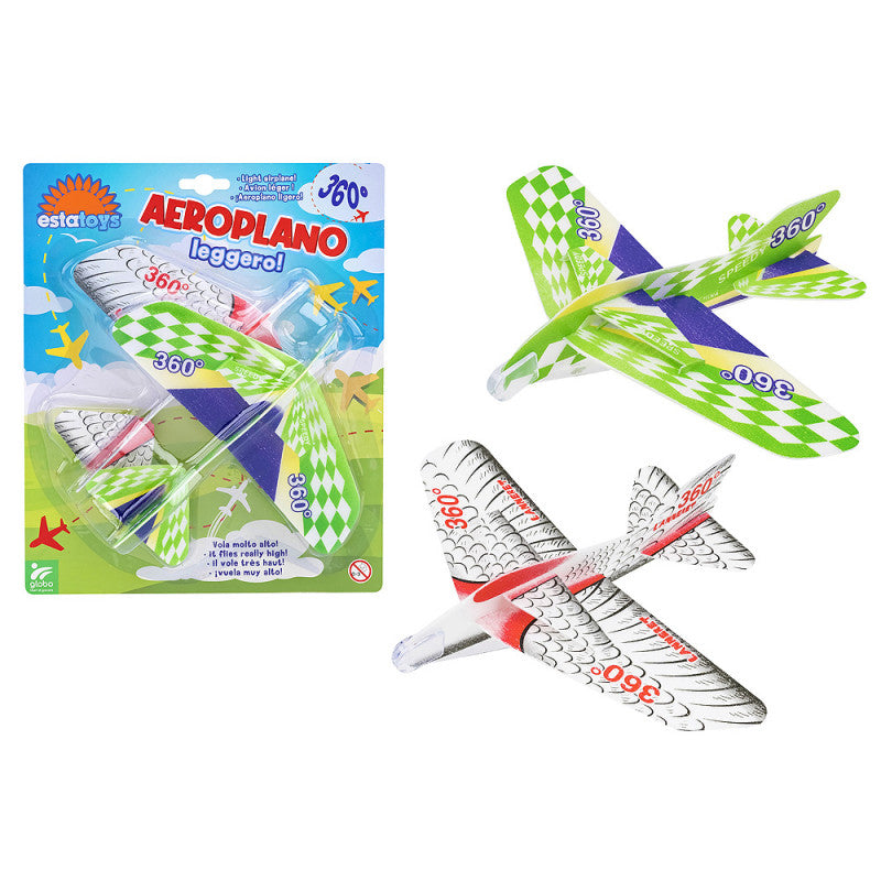 Set 2 aeroplani in polistirolo 18,5cm Estatoys