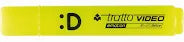 Evidenziatore Tratto Video Giallo Emoticon Fila