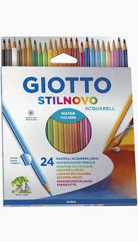 Stilnovo Acquarell 24pz matite Pastelli Giotto