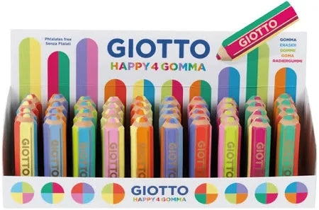 Happy Gomma 4 colori Giotto