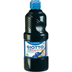 Tempera 500ml Nero Acrilico Giotto
