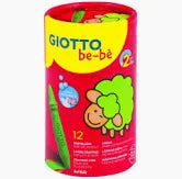Giotto Bebè Pastelli a Cera 12pz Fila