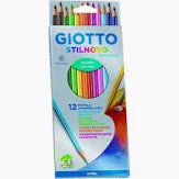 Stilnovo Acquarell 12pz matite Pastelli Giotto