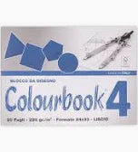 Album Blocco da Disegno A4 Liscio 220gr Colourbook
