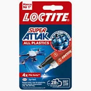 Super Attak All Plastics colla liquida 2gr+4ml Loctite